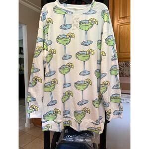 Sweatshirt Margaritaville long sleeve top, banded waist, Avail sz M, L XL. $30